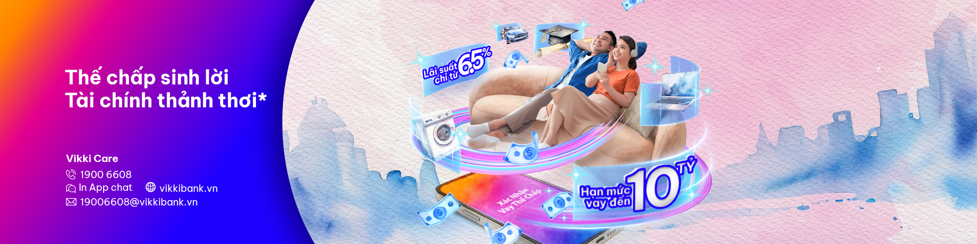 Thế chấp sinh lời tài chính thảnh thơi