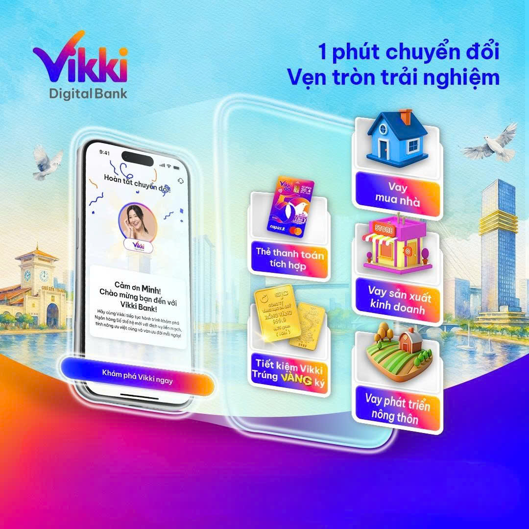 Vikki Bank đồng hành cùng bạn đến tương lai tài chính tốt hơn! 