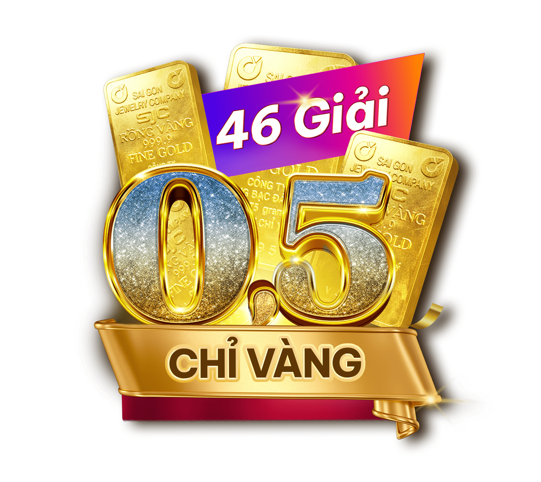 46 Giải | 0.5 CHỈ VÀNG SJC 999.9