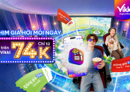 Ưu đãi vé xem phim trên app Vikki