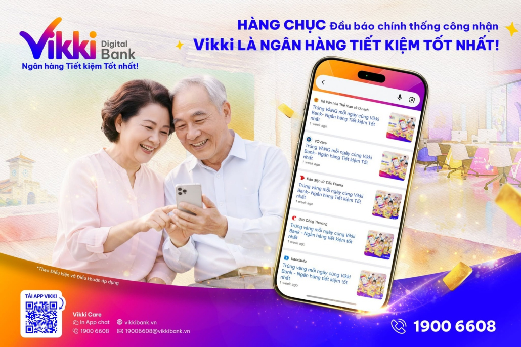 Gói tiết kiệm online tại Vikki Digital Bank thường được các khách hàng lớn tuổi lựa chọn nhờ sự tiện lợi, an toàn và nhiều ưu đãi hấp dẫn.