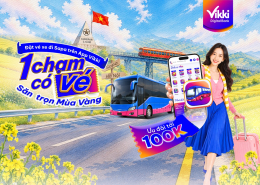 Ưu đãi đặt vé xe bằng thẻ Vikki