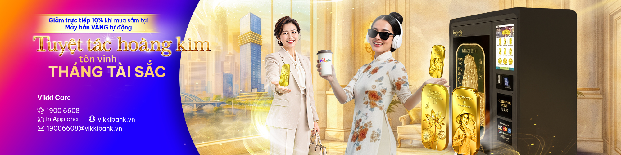 Vikki Digital Bank bắt tay Puregold.sg giảm 10% cho khách hàng sắm vàng